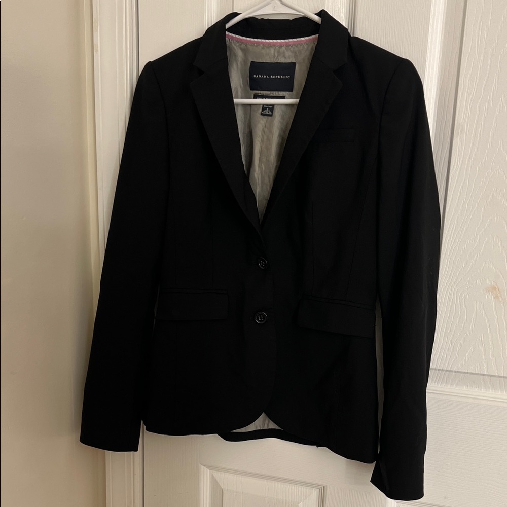 Banana Republic Elegant Black Suit Jacket